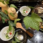 御料理 貴船 - 夏らしいいろいろ先付