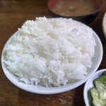 とんかつ かつせい - 宮城米ササニシキのご飯大盛り。粒立ち良くふっくら美味しいです。