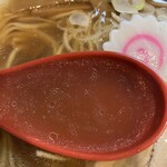 麺や 紡 - 淡成のスープ　あっさりしてます