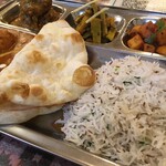 インド料理 パリワル - ジーラライス＆小ナン