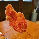 串むすび・吉 - 紅しょうがの串あげ