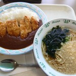 玉林園 グリーンコーナー - カツカレー&ミニラーメン♪