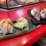 立喰 さくら寿司 - アオヤギと鯵