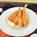 酒肴商店 アジト - アジフライ & エビフライ①