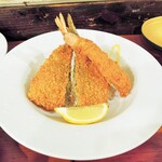 酒肴商店 アジト - アジフライ & エビフライ②