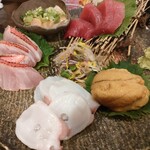 馳走屋 はなび - お刺身盛り合わせ