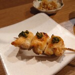 焼鳥 谷口 - 葱醤油　部位は忘れた・・・