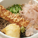 十割蕎麦 ハレニチ - 料理写真:竹玉天ぶっかけそば