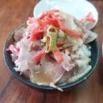 長浜ラーメンMOYORI - 肉皿＆ごはん