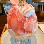 Grand Chainon - 桃のかき氷