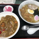 支那そば 大陸 - 支那そば＋半カレーライスセット 1,000円