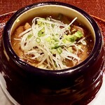 炭屋 - 牛筋と茄子の煮込み