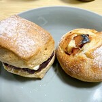 ミナイロブレッド - スコーンあんバターサンド、かぼちゃとクリームチーズ