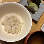 祇園 丸山 - 生姜ご飯とお漬物