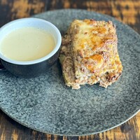 ラディカーレ - ラザニア、とうもろこしのスープ