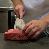 神戸牛炉釜炭焼ステーキ IDEA 銀座 - 本日はランプ