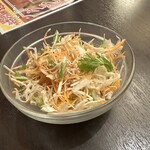 洋食キッチン シャトー - 【2025.7.30(水)】C:ミニカツカレーライス（並盛・カレー＋スープ）980円の野菜サラダ