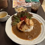 洋食キッチン シャトー - 【2025.7.30(水)】C:ミニカツカレーライス（並盛・カレー＋スープ）980円
