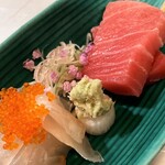 ひろ作 - 本鮪 鱸昆布〆とびっ子さんでーす。④