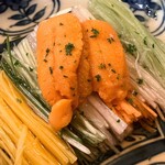 ひろ作 - 刻み野菜 生海胆さんでーす。④