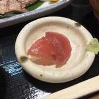 魚めし 竹亭 - お刺身もカツオだった(´･_･`)