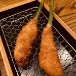 串揚げ とろろ鍋 華金 - 