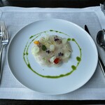アルヴァ(アマン東京) - 縞鯵のカルパッチョ