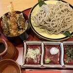 八島 - 蕎麦ミニ天丼セット1,400円