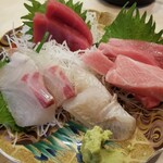 出羽鮨 - 刺盛り。