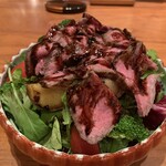 味工房まんま - 黒毛和牛ローストビーフサラダ