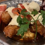 大衆中遊華食堂 八戒 - ふわっふわ卵のspiceチキン南蛮風