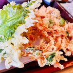 蕎菜　まさ吉 - 【絶品の天ぷら】生桜海老のかき揚げ