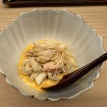 鮨 木場谷 - 能登ズワイガニにウニソース、下にはシャリ