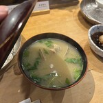 天ぷらめし 金子半之助  - あさり味噌汁美味そう