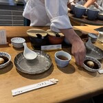 天ぷらめし 金子半之助  - セッティング