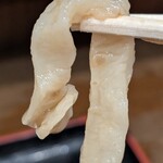 ふじ誠 - 手打ち感、タップリの麺
