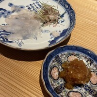 好日 - こちの薄造りとおにおろし