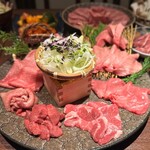 本町肉倶楽部 tongue be - 牛たん7種盛り(4,980円)