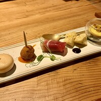 十番 無鴨黒 - 前菜5種盛り合わせ