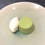 蒼菓 - 北海道ジェットファーム グリーンアスパラのブランマンジェ、北海道コロボックル村 ホワイトアスパラのソルベ