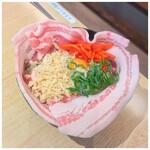 海鮮もんじゃ酒場 力亭 - 魔神豚玉