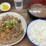 味のお福 - どて焼き定食中めし(1500円)