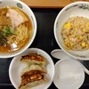 日高屋 - ラ・餃・炒セット 690円(税込)(2025年7月28日撮影)