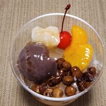 紀の善 神楽坂 - 黒蜜をかけた状態