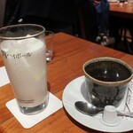 びのぐら～ちぇ - ・びのぐら酎、ホットコーヒー