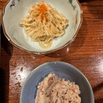 串屋 晴 - しゃきしゃき切干し大根さっぱり味（上）、下は失念