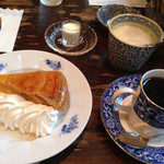 高山珈琲 - アップルパイのコーヒー(ブラージュブレンド)セット@900円