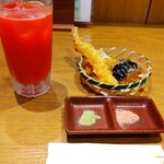天ぷら和食 まんてん - 抹茶塩とヒマラヤ岩塩