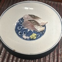 ぬま田 - カマス　油をかけ脂を溶かす