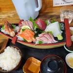 魚屋直営食堂　魚まる - お刺身定食1,628円